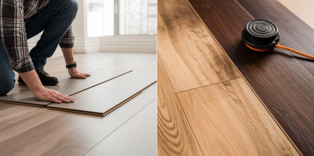 Featured image for DIY Flooring Costs $2-5 vs Pro Install $6-25 Per Sq Ft