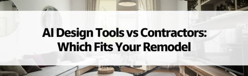 Featured image for AI Design Tools vs Contractors: Which Fits Your Remodel