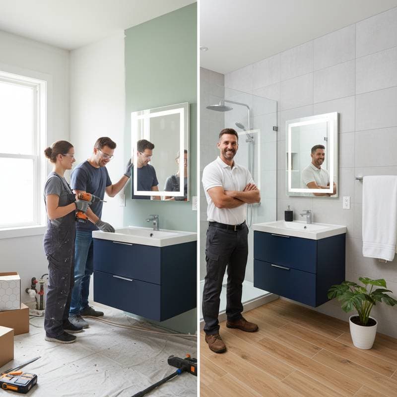 Featured image for DIY Bathroom Remodel: When to Save vs When to Hire