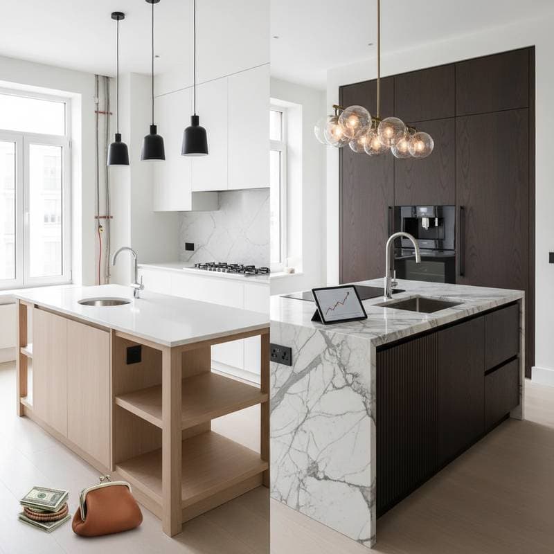 Featured image for Kitchen Island Costs: $500 to $15,000 in 2025