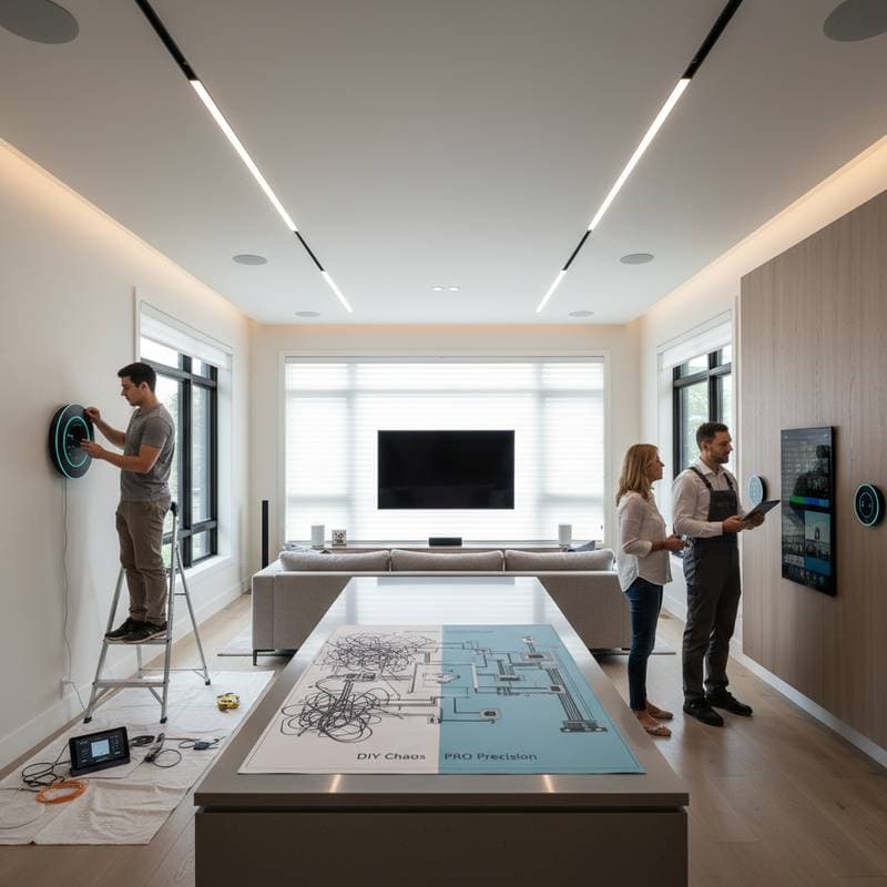 Featured image for DIY Smart Home: Risk It Solo or Hire a Pro Wisely?