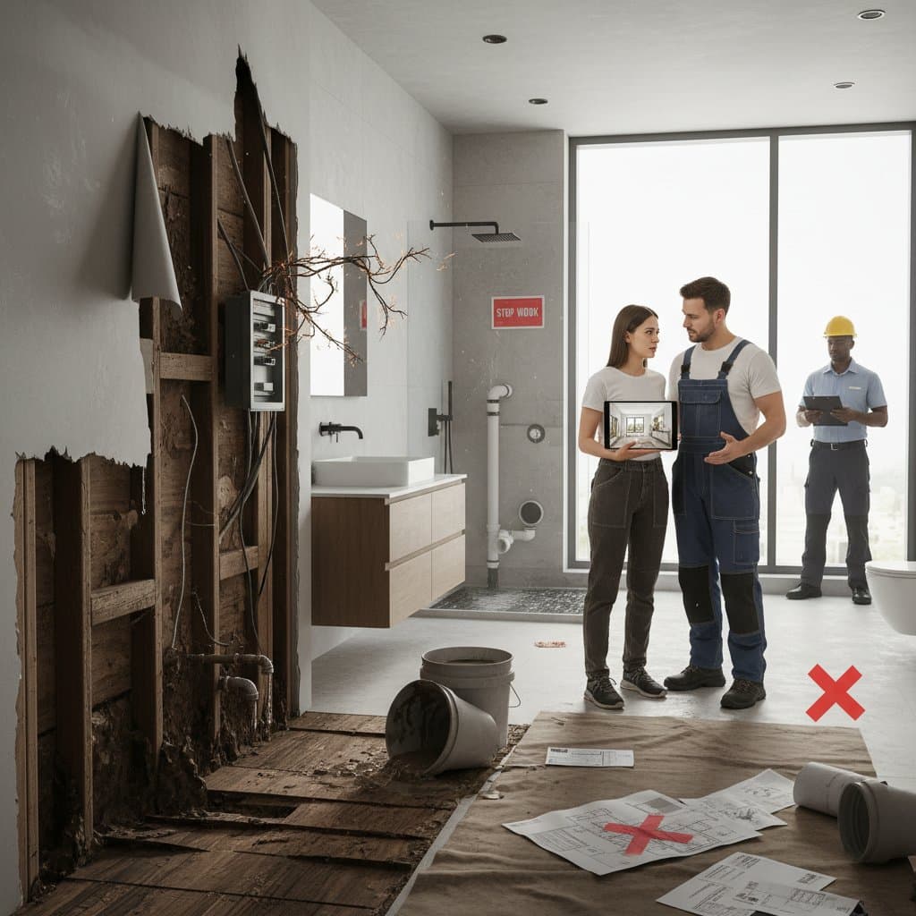 Featured image for Hidden Bathroom Dangers That Derail DIY Remodels