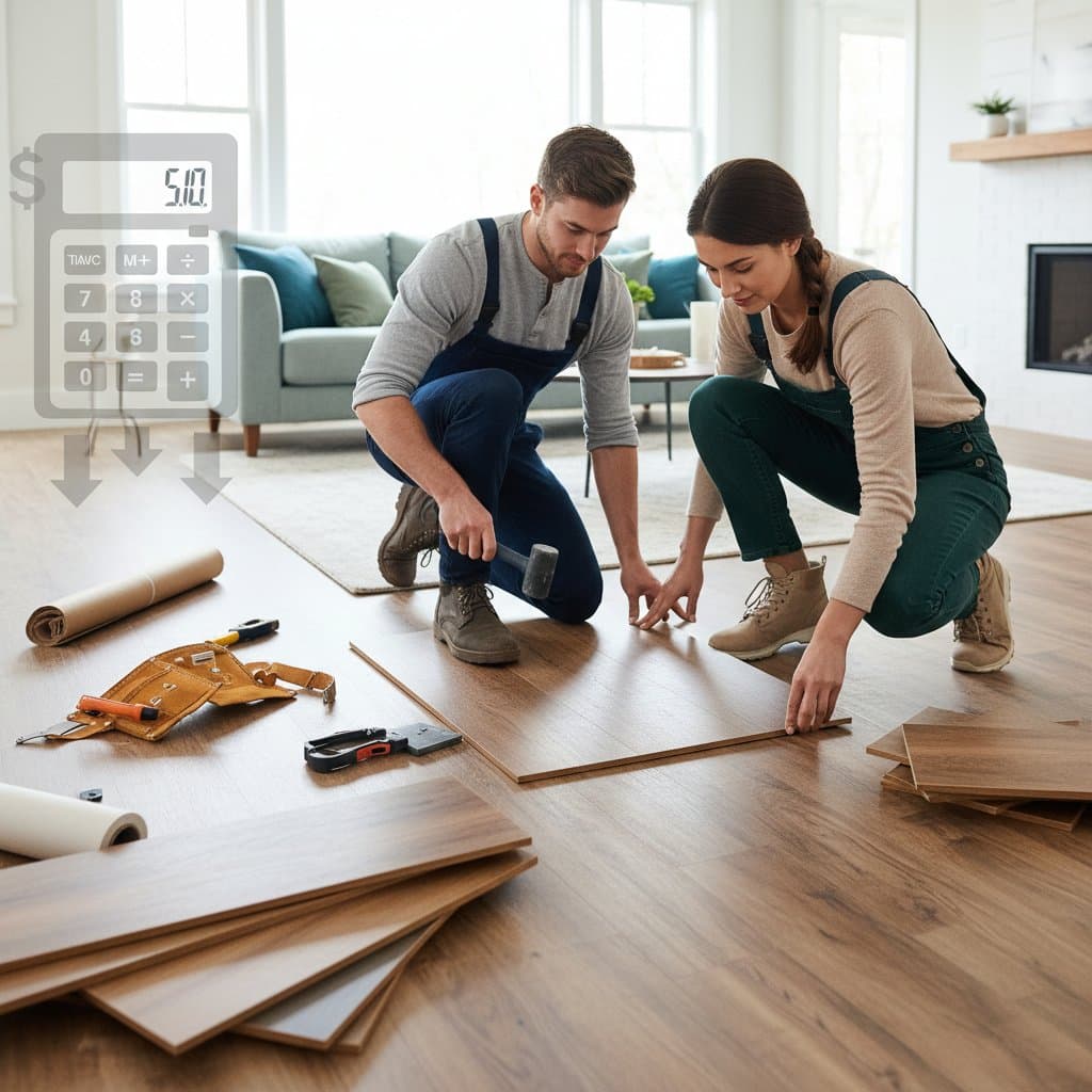 Featured image for Save Thousands with DIY Luxury Vinyl Plank Install