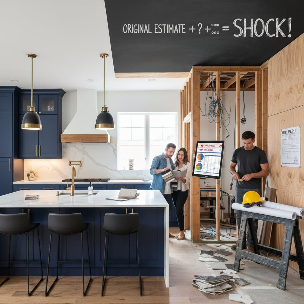 Featured image for Why Kitchen Remodels Exceed Calculator Estimates