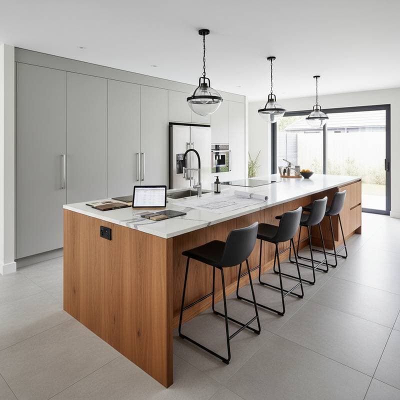 Featured image for Kitchen Islands Cost $2,500-$8,000: What's Included