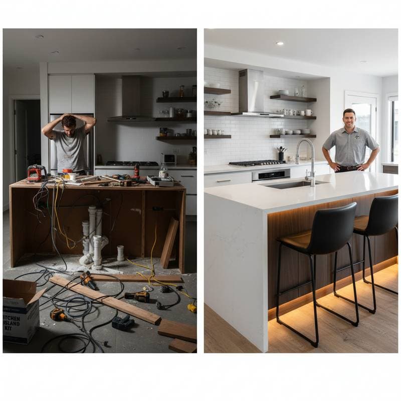 Featured image for Why Kitchen Island DIY Projects Cost More Than Pros