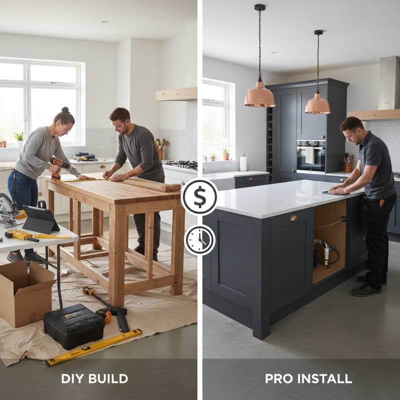 Featured image for DIY Kitchen Islands: When $1,200 Beats Hiring a Pro