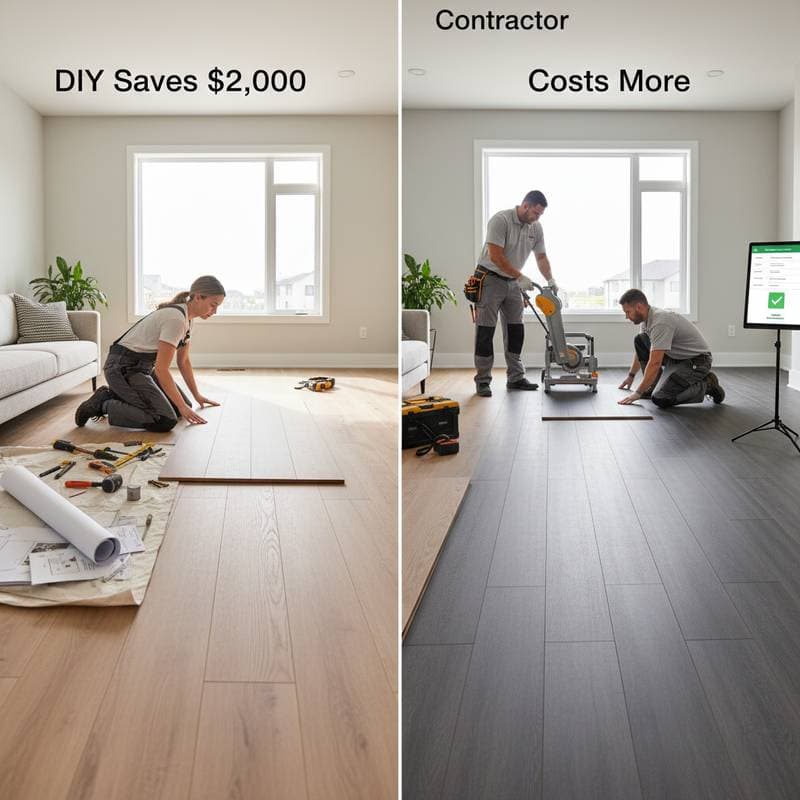Featured image for LVP Floors: When DIY Saves $2,000 or Costs More