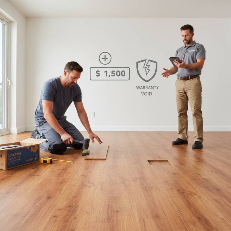 Featured image for DIY LVP Floors: Save $1,500 or Risk Warranty Loss?