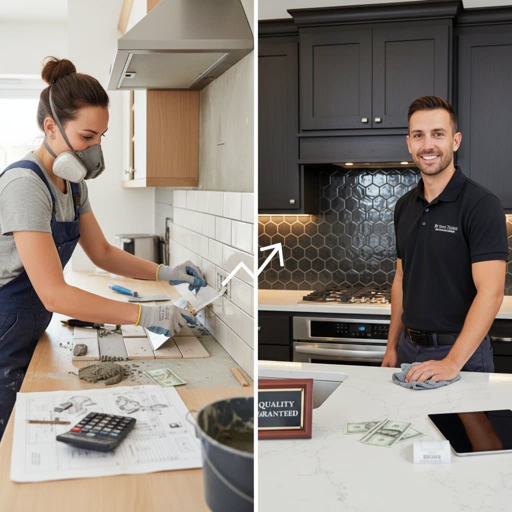 Featured image for DIY Backsplash Saves $150-$500 But Not Always