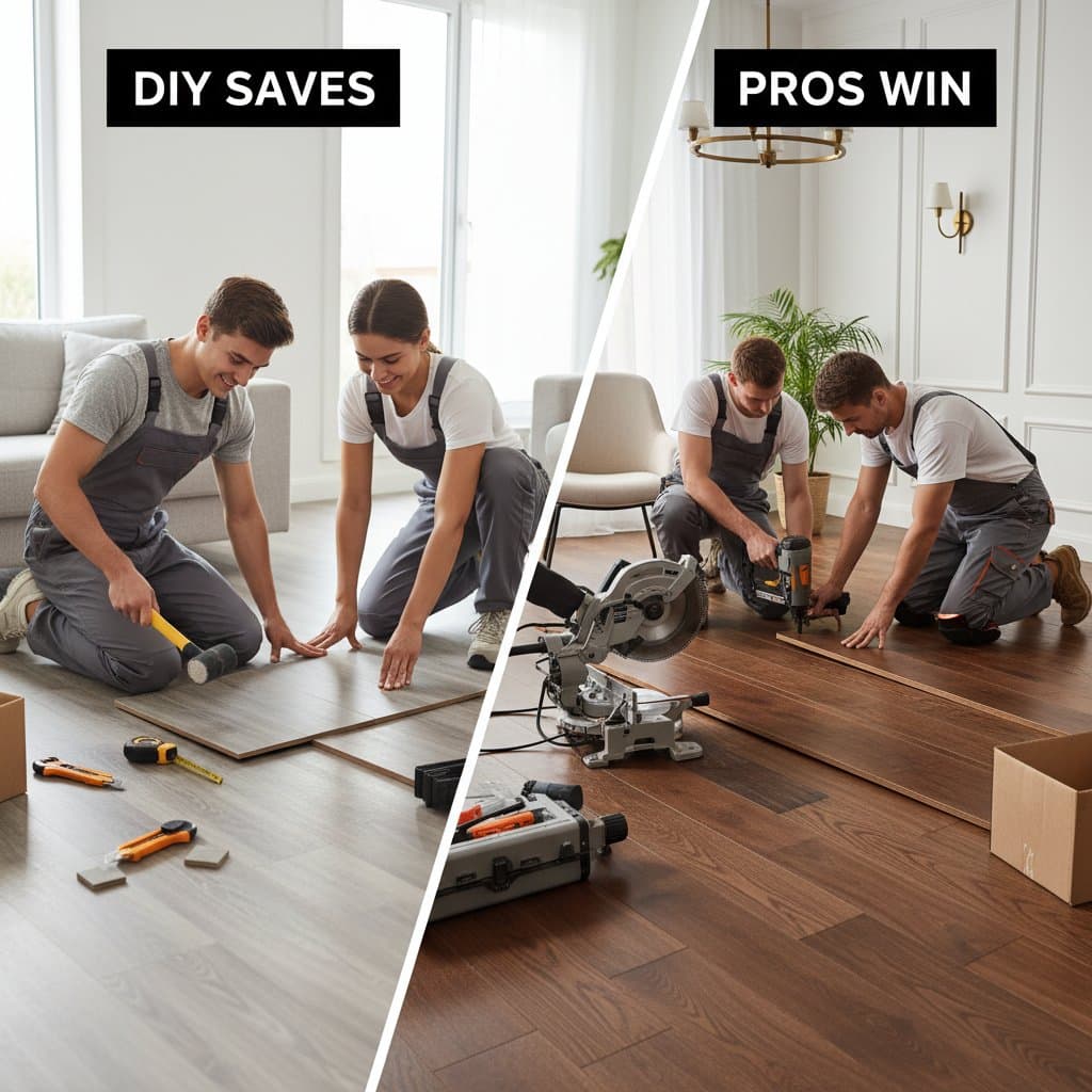 Featured image for LVP vs Hardwood: When DIY Saves and When Pros Win