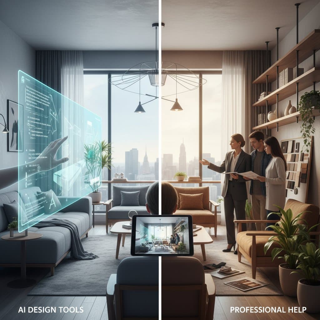 Image for AI Design Tools vs Professional Help for 2026
