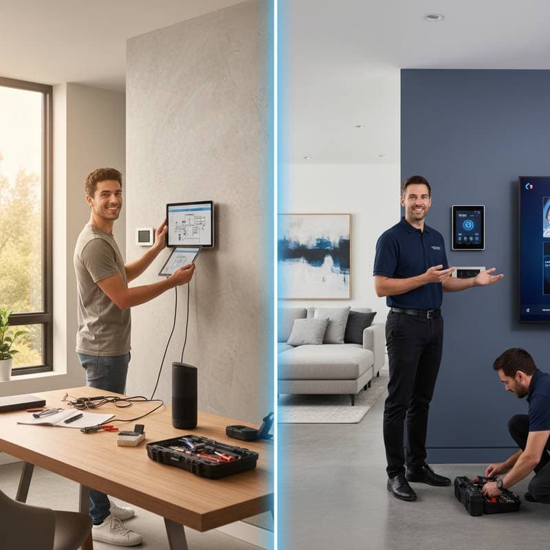 Featured image for DIY Smart Home: When to Install or Hire a Pro