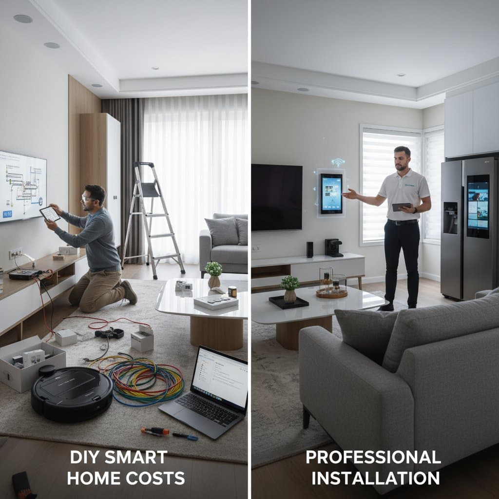 Featured image for DIY Smart Home Costs vs Professional Installation