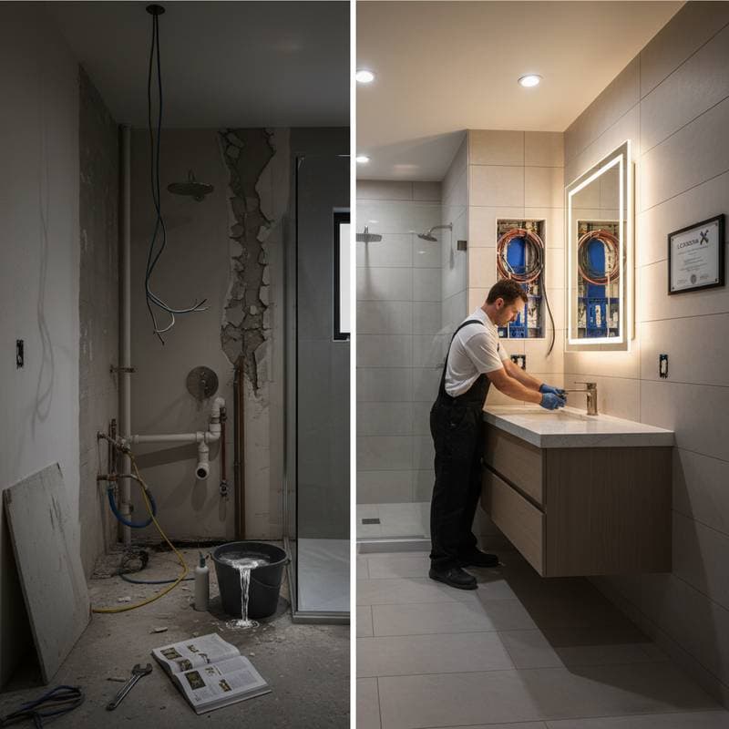 Image for Why Bathroom Remodels Need Multiple Licensed Trades