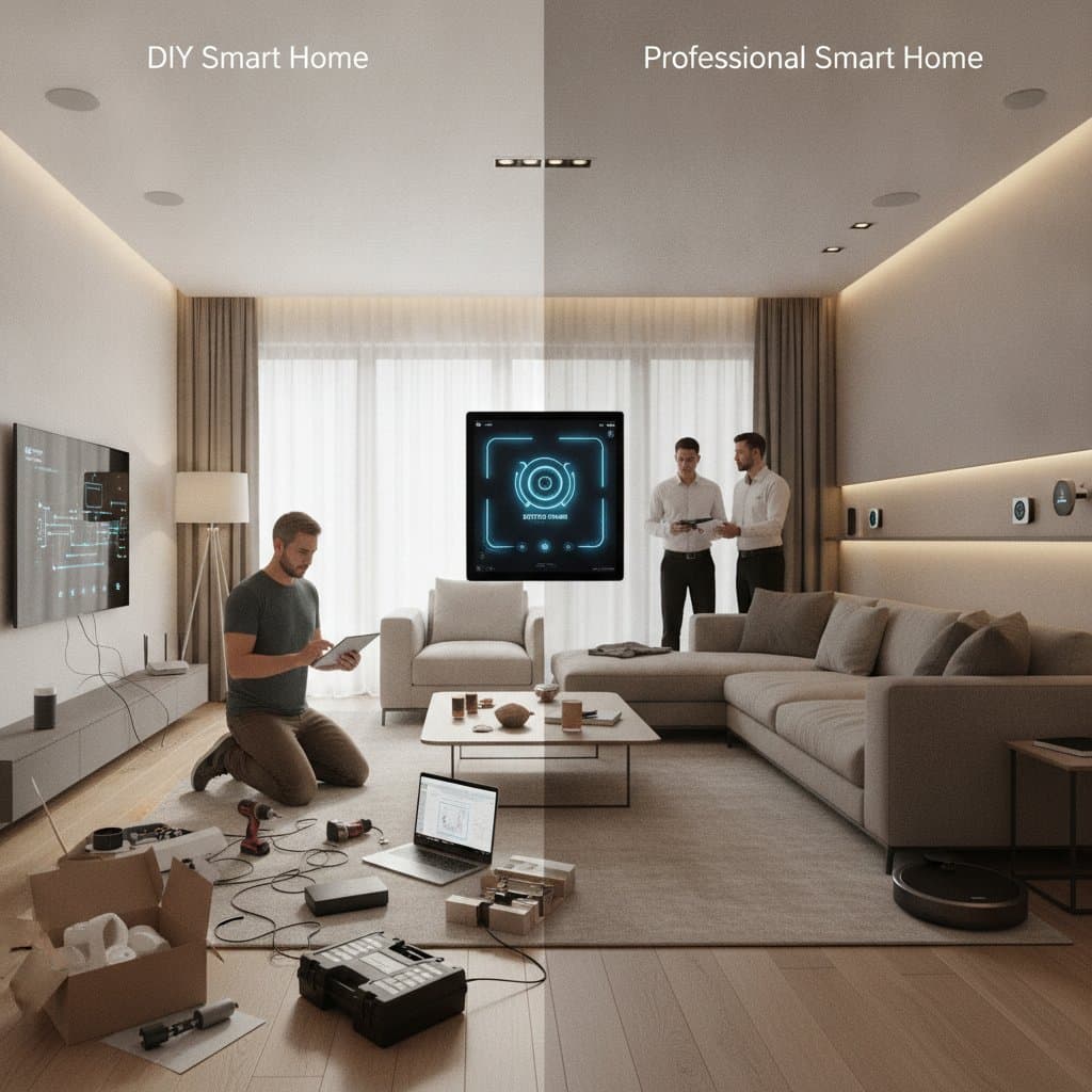 Image for DIY Smart Home Costs vs Professional Setup Comparison