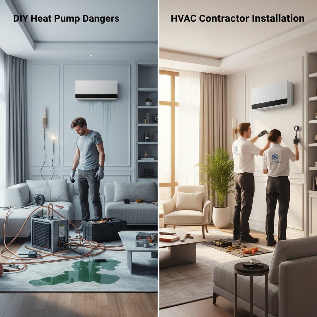 Featured image for Why DIY Heat Pumps Risk Your Home and Wallet