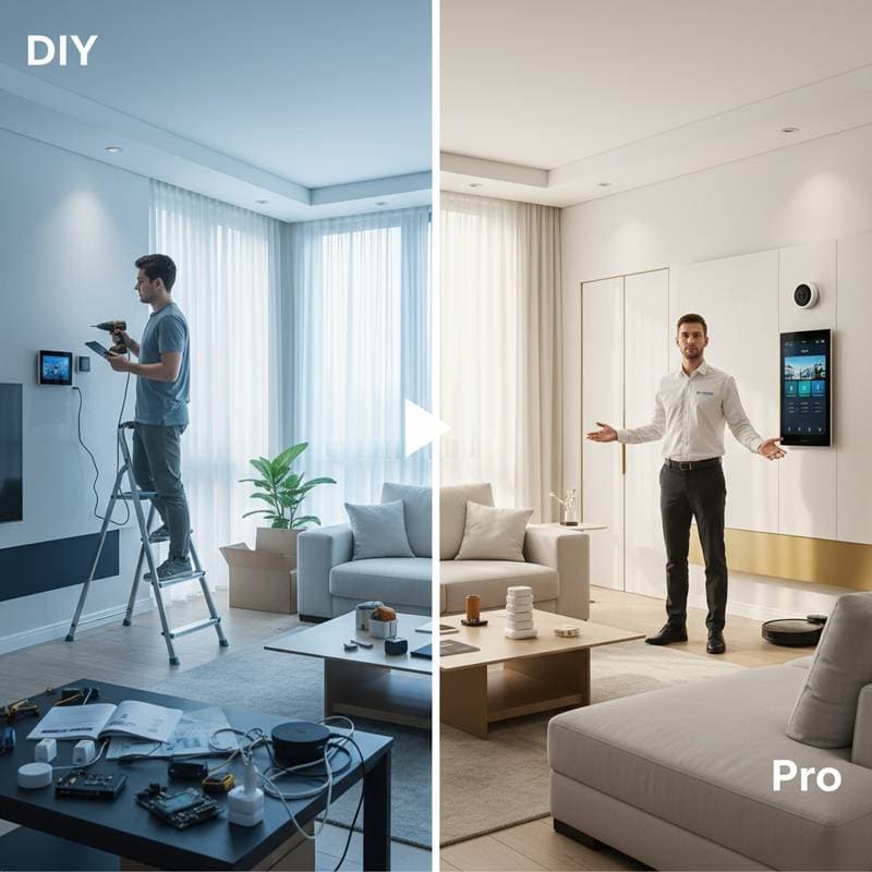 Featured image for DIY vs Pro: Which Smart Home Setup Saves More Money?