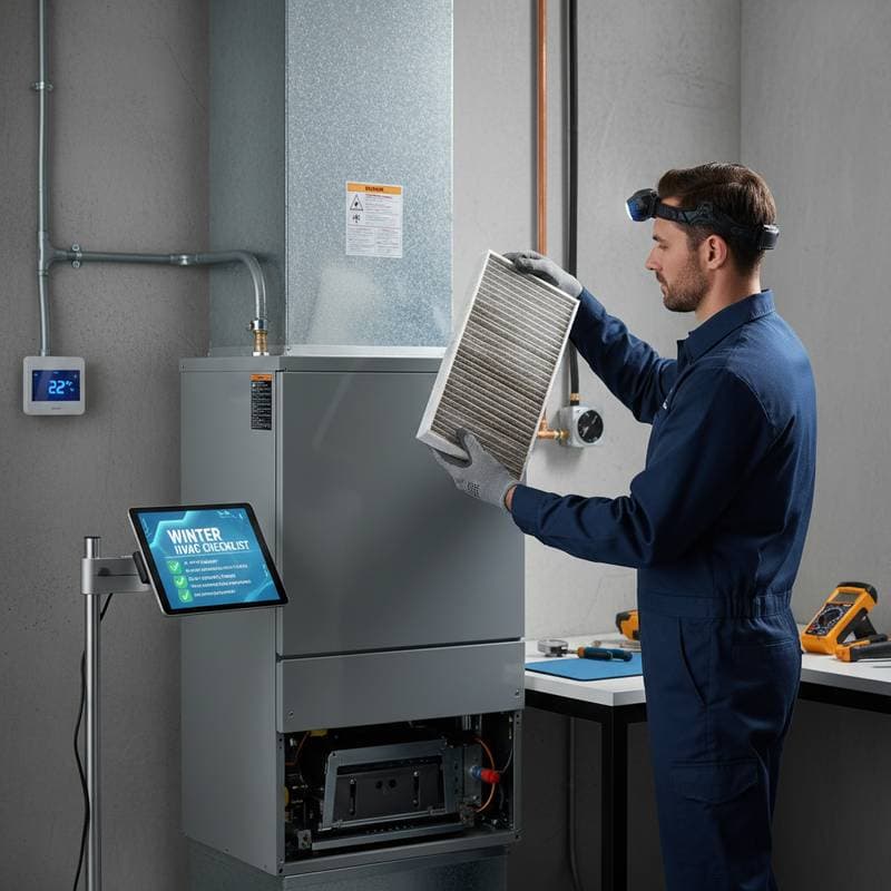 Featured image for Winter HVAC Checks to Dodge Cold-Weather Woes