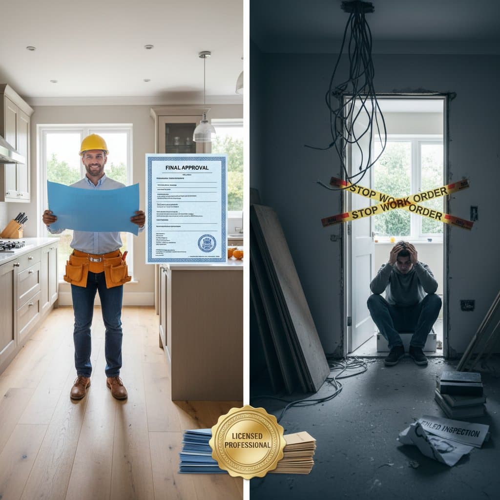 Featured image for Why Permit-Heavy Projects Need Licensed Contractors