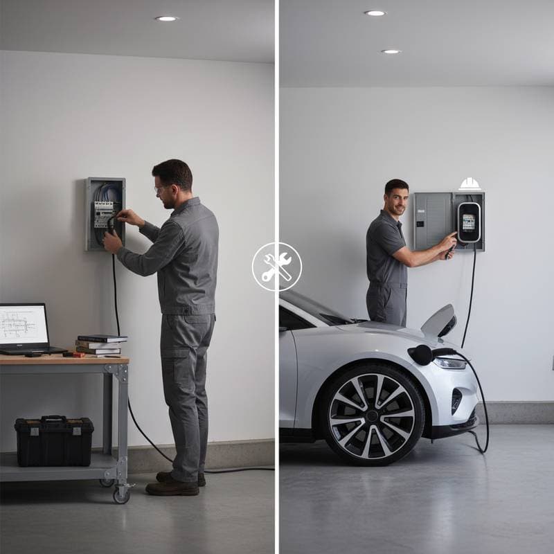 Featured image for DIY EV Charger Install: When to Call an Electrician