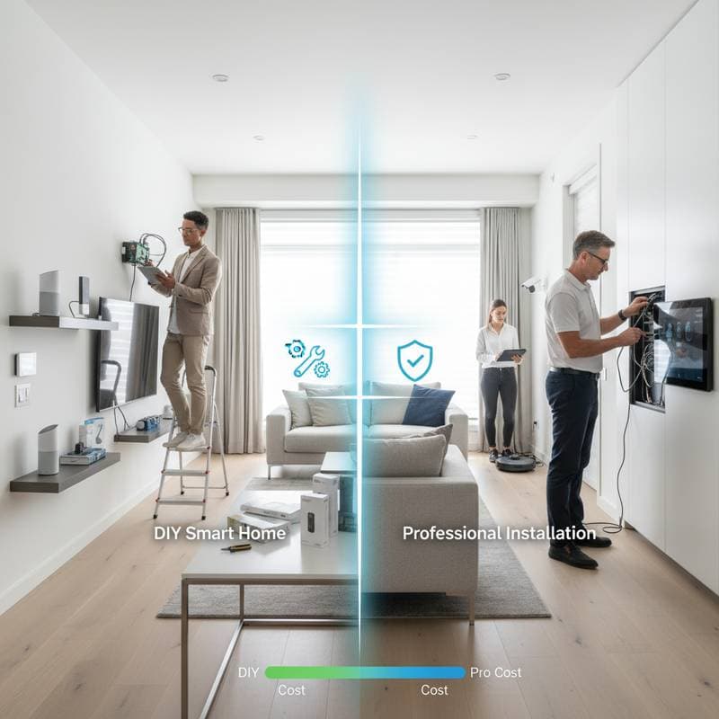 Featured image for Smart Home Setup: When to DIY vs Hire a Pro