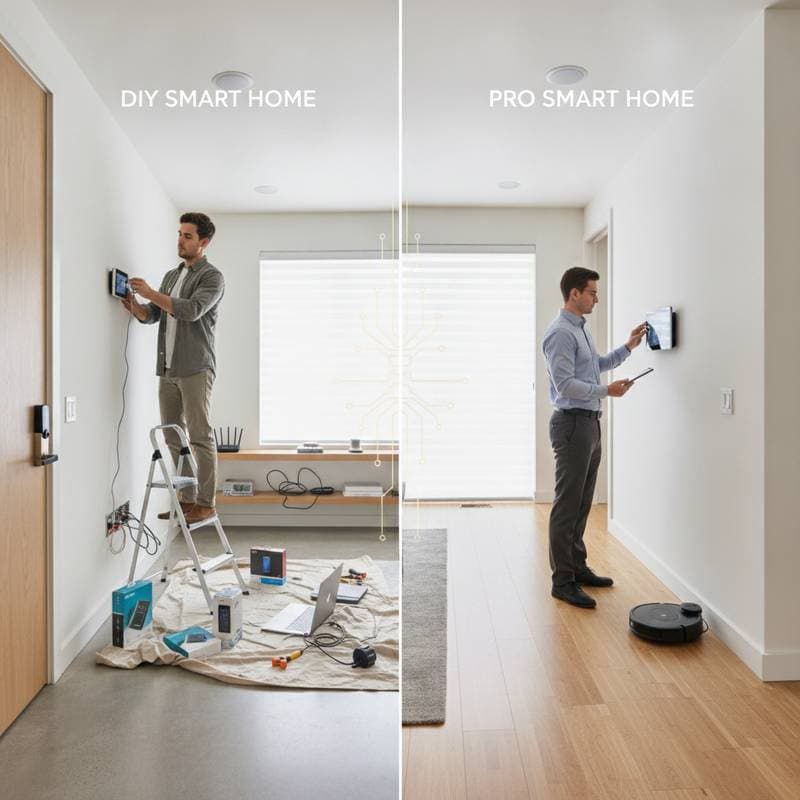 Featured image for DIY vs Pro Smart Home: True Installation Costs