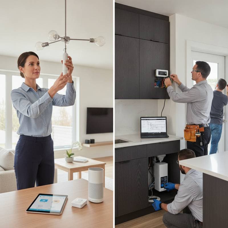 Featured image for When to DIY Smart Home Tech and When to Call a Pro