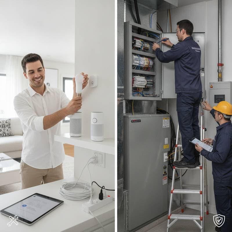 Featured image for DIY Smart Home: Safe Projects vs Call the Pro